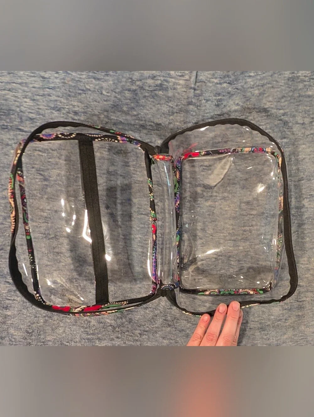 Vera Bradley transparent cosmetic